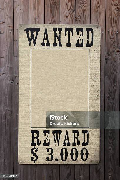 Wanted Sign Western Style Stock Photo - Download Image Now - Poster, Pursuit - Concept, 19th Century Style
