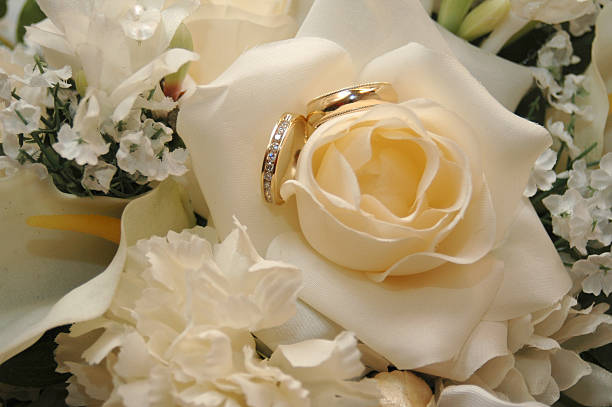 Wedding Rings in Roses