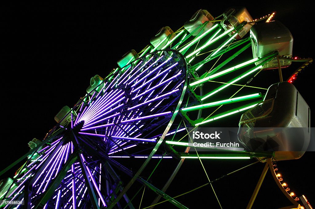 Ferris Wheel por la noche - Foto de stock de Actividad libre de derechos