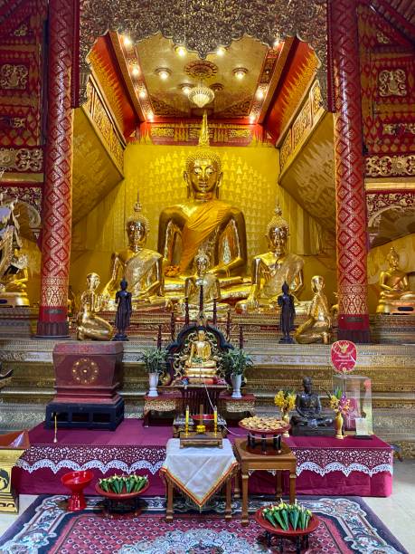 istock Golden Buddha shrine 1715587426