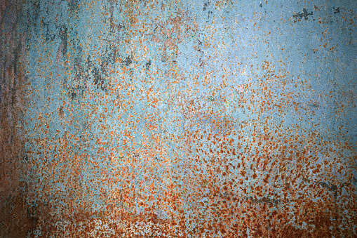 Texture background multicolor grunge wall blue with red colors, full frame