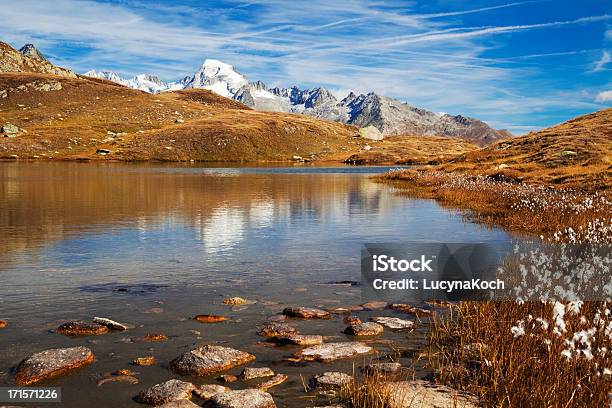 Foto de Outono Nas Montanhas e mais fotos de stock de Alpes europeus - Alpes europeus, Arbusto, Azul