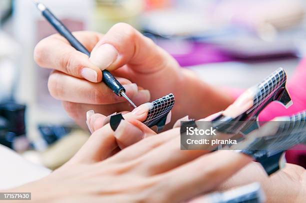 Nail Manicure Gel Nails Stock Photo - Download Image Now - Artificial Nail, Manicure, Fingernail