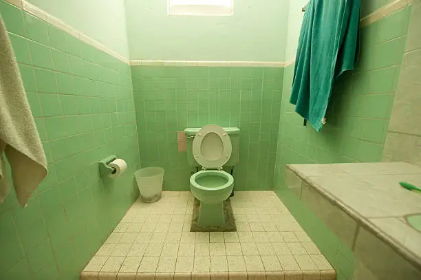 Photo of Green bathroom