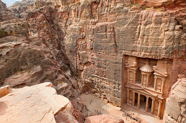 The Petra Treasury from above