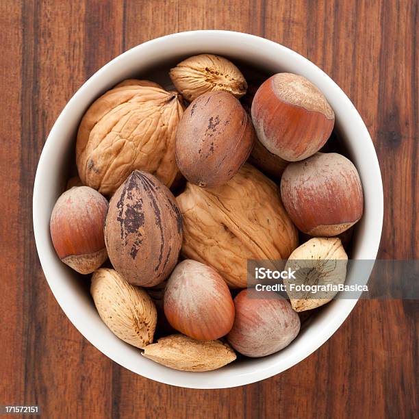 Mixed Nuts Stock Photo - Download Image Now - Almond, Bowl, Brown
