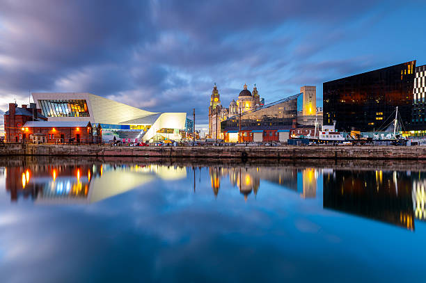 Liverpool Docks Waterfront stock photo