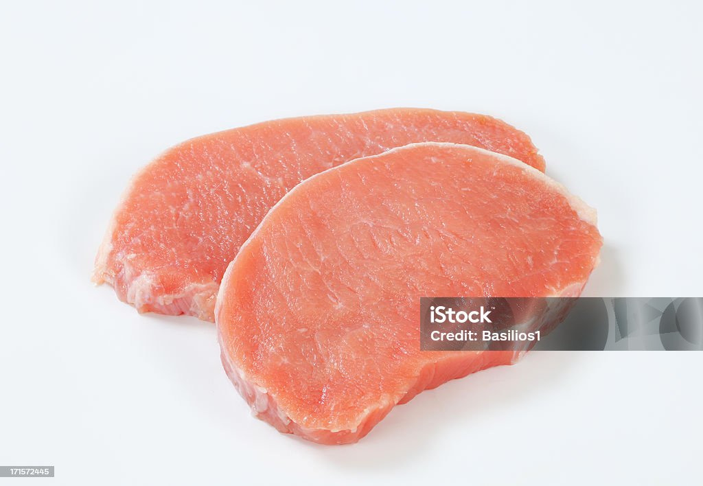 raw pork loin chops - Royalty-free Varkensvlees Stockfoto