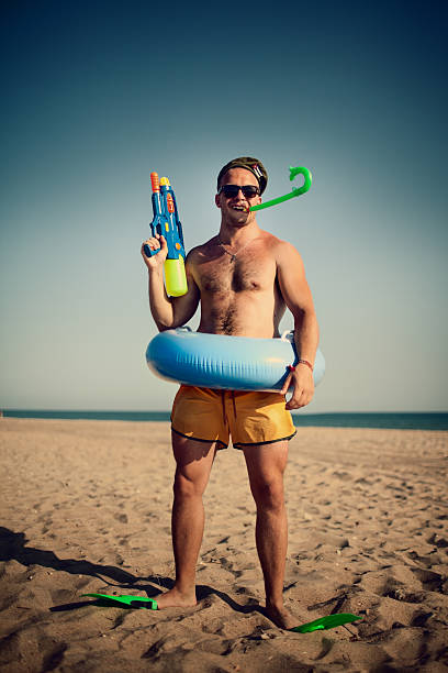 Young Bizzare Man with Toys