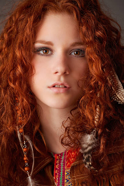 hippie girl portrait