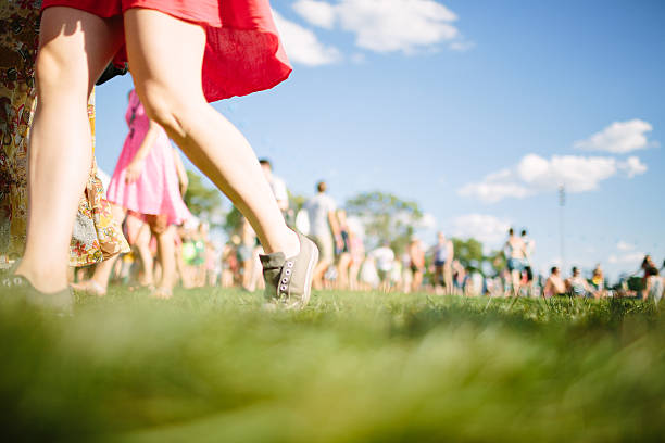 istock Fans walking at music festival 171573706