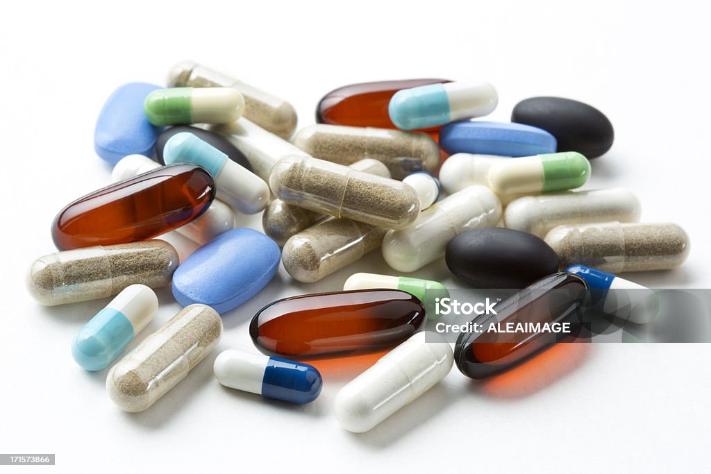 Pillsorted Assorted Pills Stock Photo - Download Image Now - Pill, Capsule ...