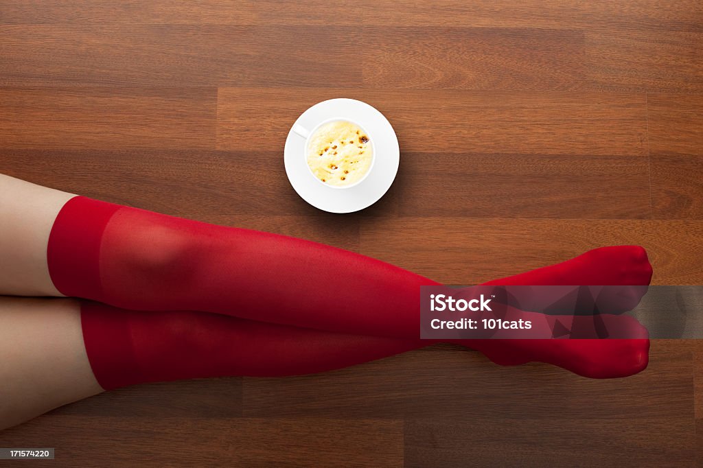 Красный носки - Стоковые фото Носок роялти-фри