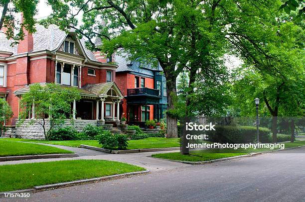 St Paul Neighborhood Stock Photo - Download Image Now - Residential Building, House, Minnesota