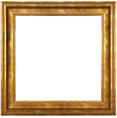 Classic Gold Picture Frame With Clipping Path. When you place this image in your layout program it will come-in with no background due to the clipping path, so you can lay it over your image, graphic or anything square for instant enhancement.