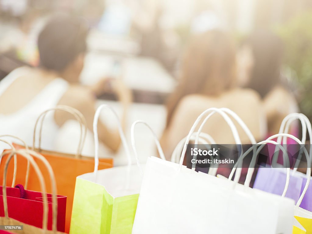 Einkaufstaschen - Lizenzfrei Bunt - Farbton Stock-Foto