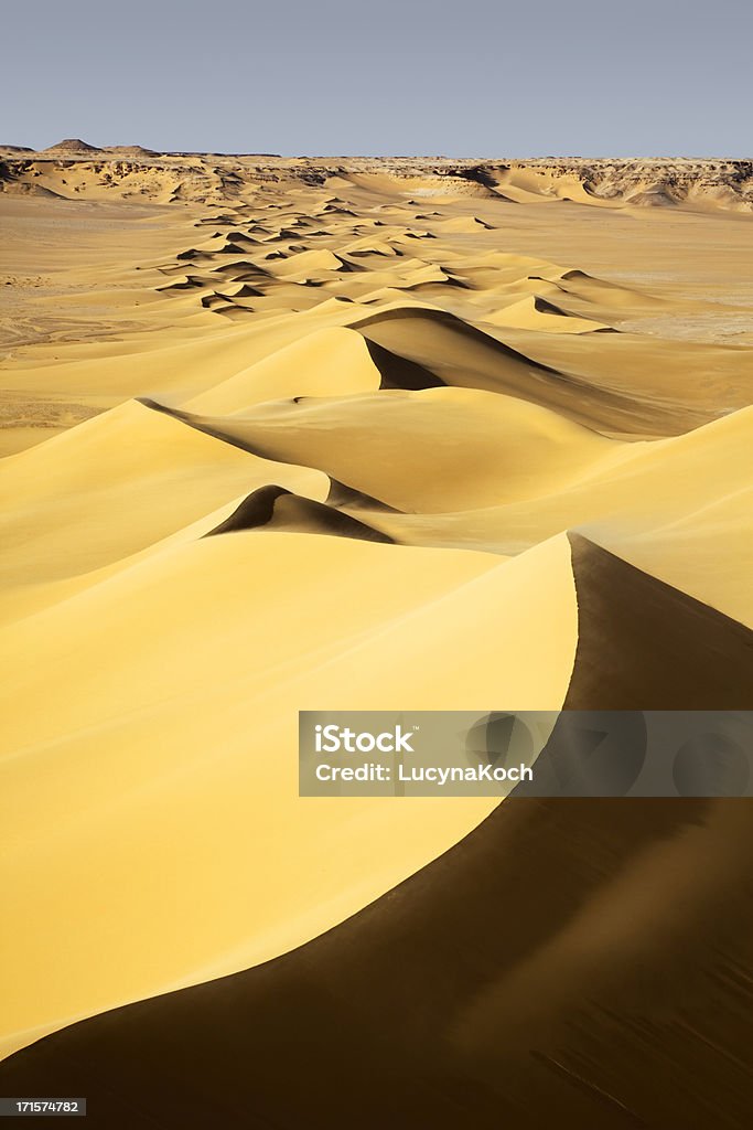 Sand dunes bei Sonnenaufgang - Lizenzfrei Weiße Wüste Stock-Foto