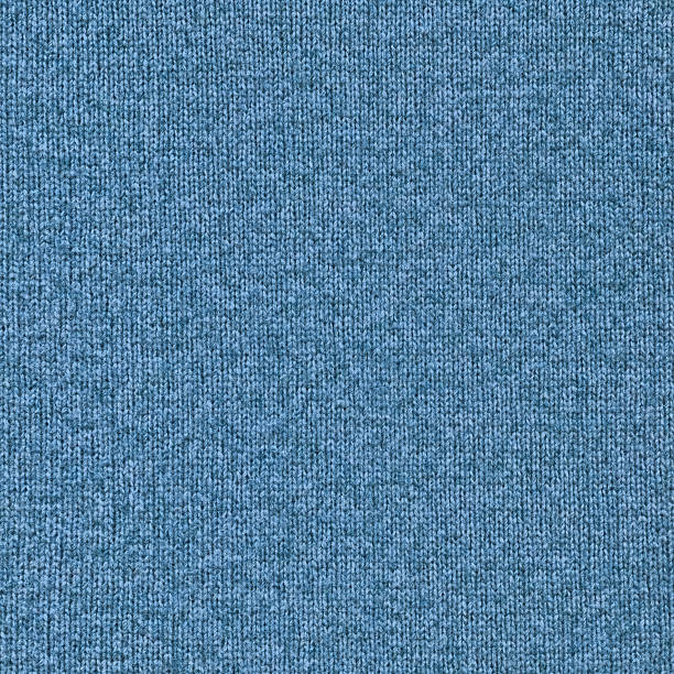 High Resolution Blue Woolen Woven Fabric Texture Sample stock photo
