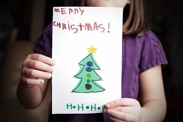 Photo of Showing Christmas Card