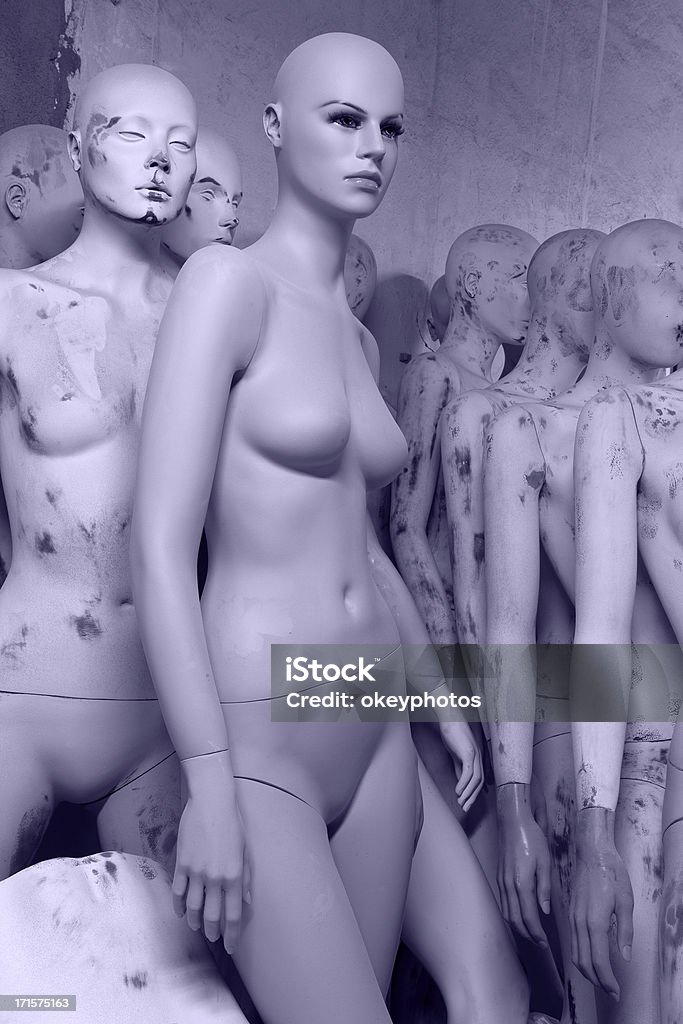 Women mannequins. naked female dummies Female Likeness Stock Photo