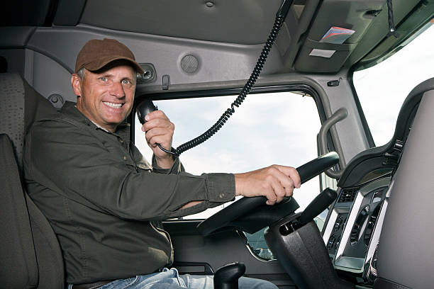 istock Truck Driver and CB Radio 171575510