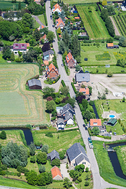 istock Small village aerial view 171575597