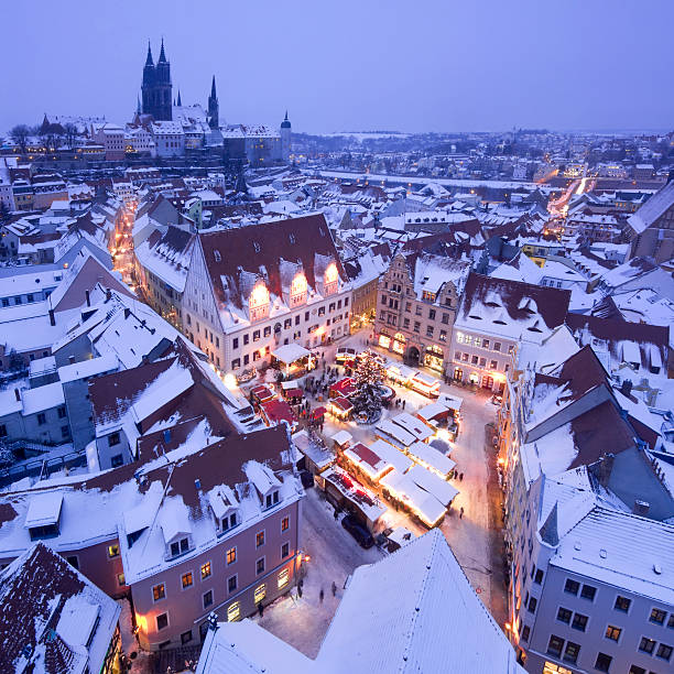 немецкий рождественский рынок в майссене, возле dresden - dresden germany стоковые фото и изображения