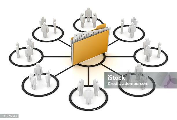 File Sharing Concept Stock Photo - Download Image Now - Community, Recruitment, Adult