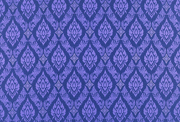 Thai silk traditional motif background.