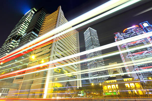 istock buisness building with traffic trail 171575954