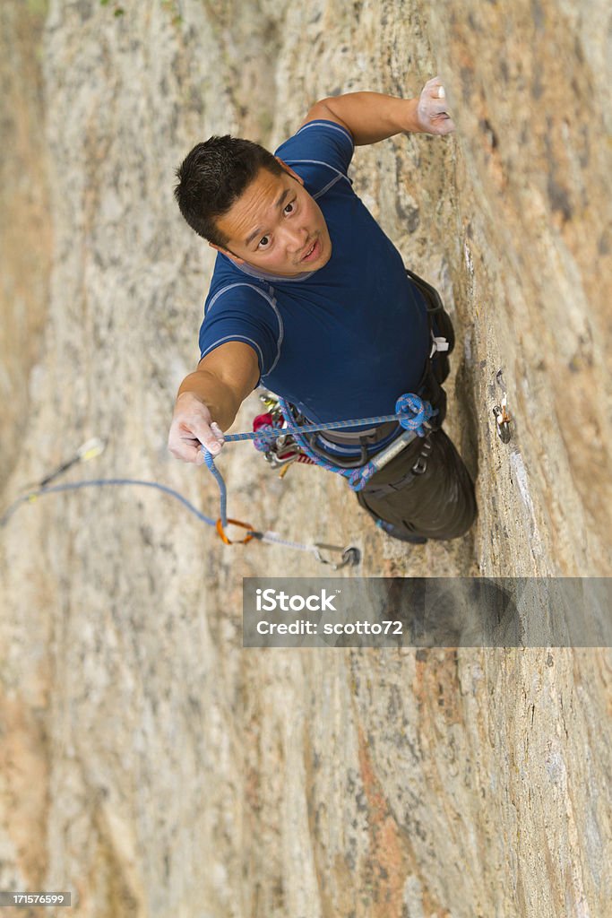 Mâle Rockclimber - Photo de Abrupt libre de droits