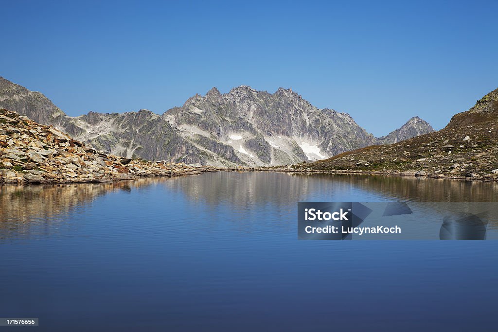 Alpine Landschaft - Lizenzfrei Alpen Stock-Foto
