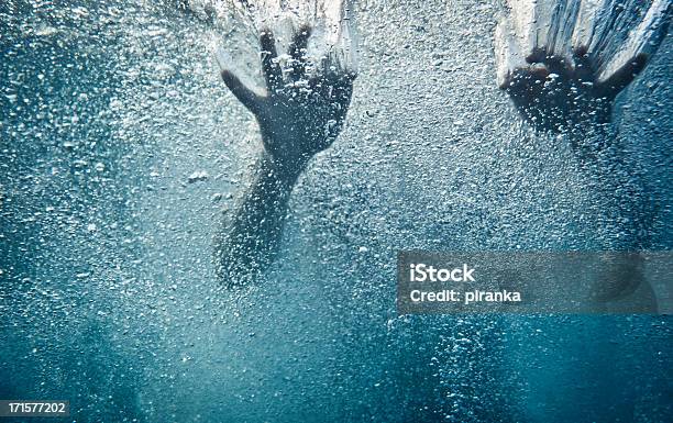 Hands Underwater Stock Photo - Download Image Now - Drowning, Underwater, Women