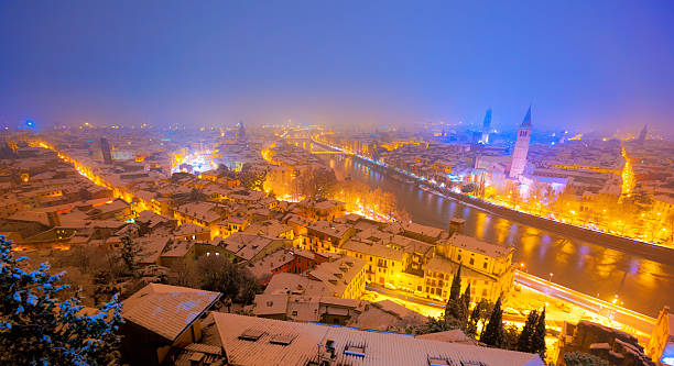 istock Verona by Night under the Snow in Winter 171577441