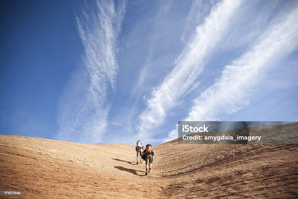 Paisaje Piedra arenisca hikers - Foto de stock de Excursionismo libre de derechos