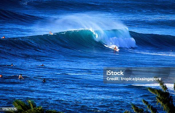 Foto de Oahu Havaí Eua North Shore Pôr Do Sol Praia e mais fotos de stock de Costa norte - Oahu - Costa norte - Oahu, Oahu, Surfe