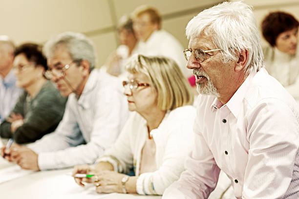 istock Seniors on the seminar 171578910
