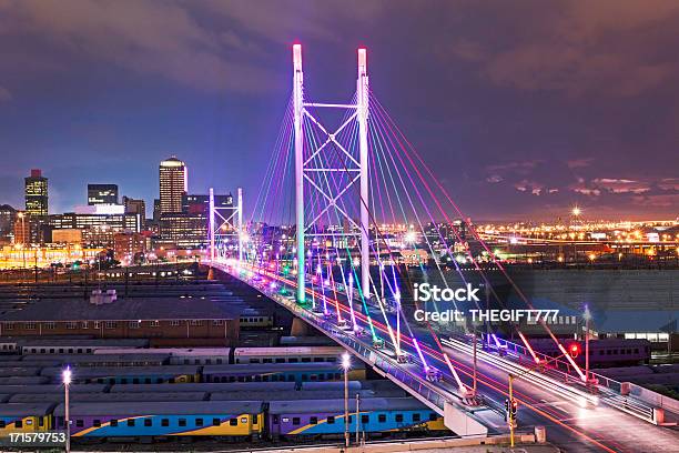 Nelson Mandela Bridge Sunset Stock Photo - Download Image Now - Johannesburg, South Africa, Bridge - Built Structure