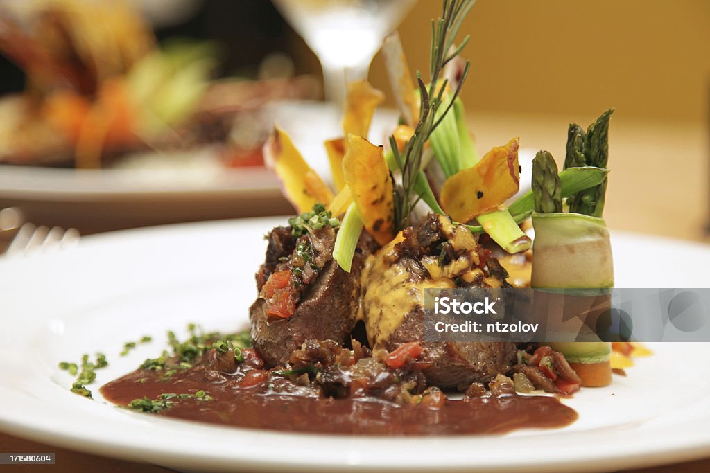 Jantar sofisticado - Foto de stock de Aspargo royalty-free