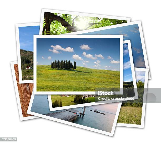 Stack Of Nature And Holiday Photos Stock Photo - Download Image Now - Photograph, Photography, Stack