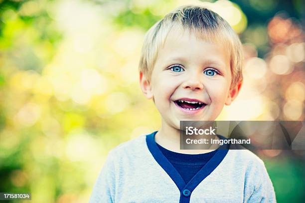 Happy Little Boy Foto de stock y más banco de imágenes de Niños - Niños, 2-3 años, Felicidad