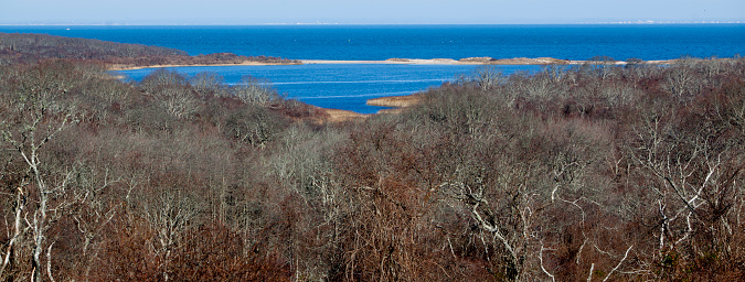 Oister Pond national landmark, Montauk Point, Long Island, USA