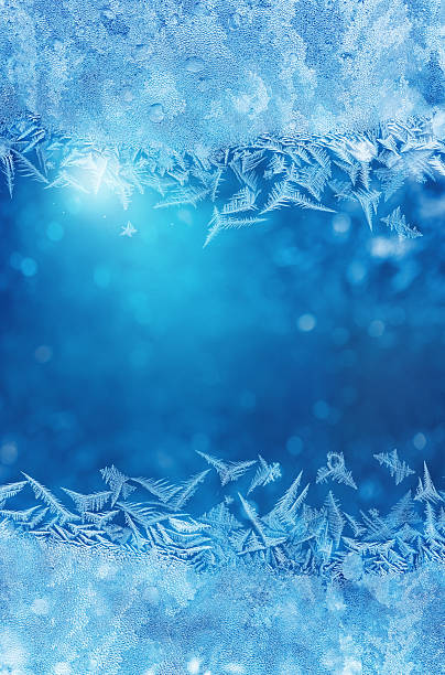 istock Winter night behind frozen window glass 171581261