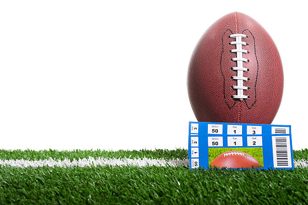 Football game on turf football field