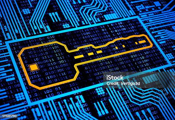 Photo libre de droit de La Clé De Sécurité Numérique banque d'images et plus d'images libres de droit de Création numérique - Création numérique, Clé, Technologie