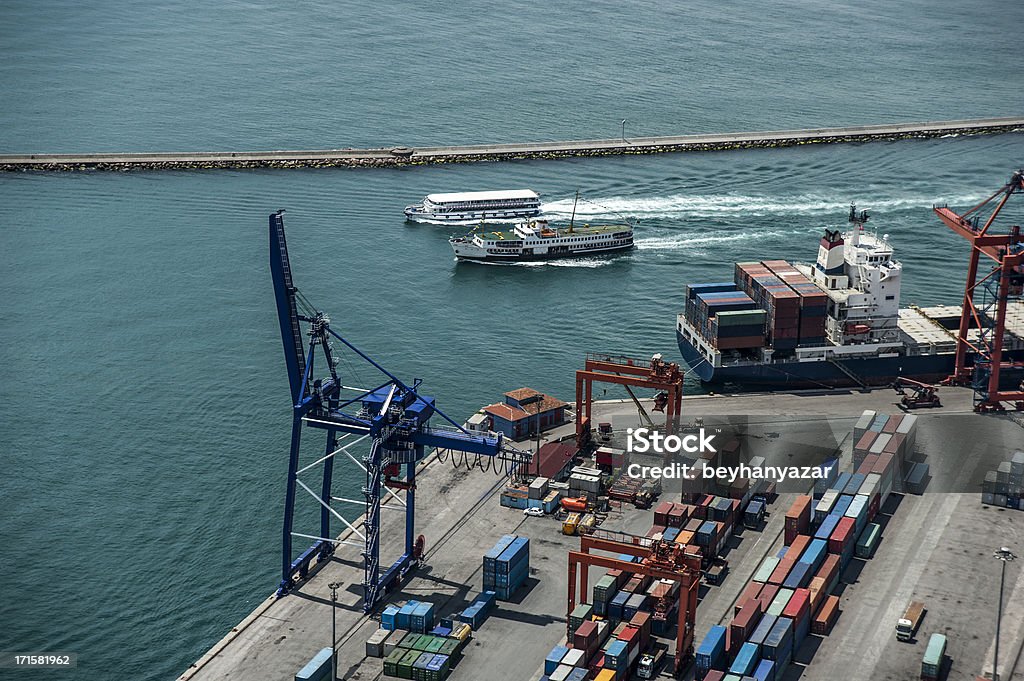 Container Port - Photo de Affaires libre de droits