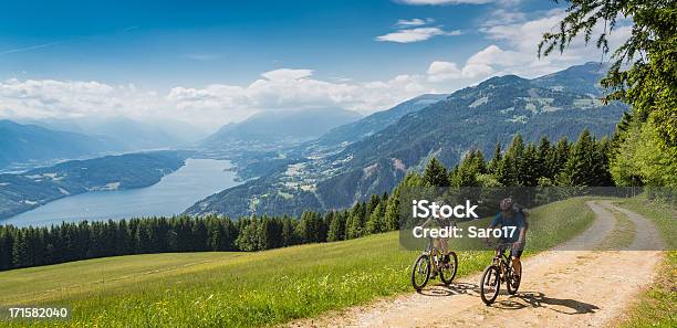 Carinthian Holiday Biking Austria Stock Photo - Download Image Now - Cycling, Vacations, Couple - Relationship