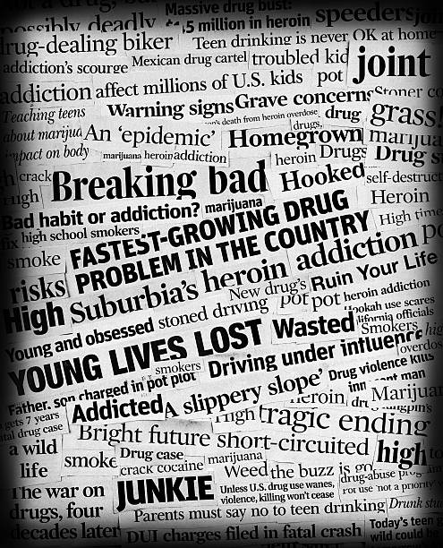 tossicodipendenze titolo collage - narcotic teenager marijuana drug abuse foto e immagini stock