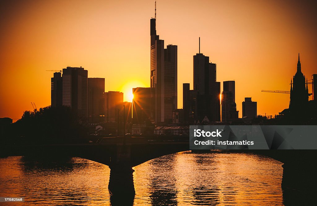 Vue panoramique de Frankfurt am Main - Photo de Banque Centrale Européenne libre de droits