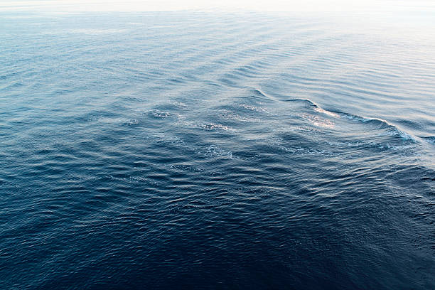 Sea Surface High angle view of sea waves sea wake stock pictures, royalty-free photos & images